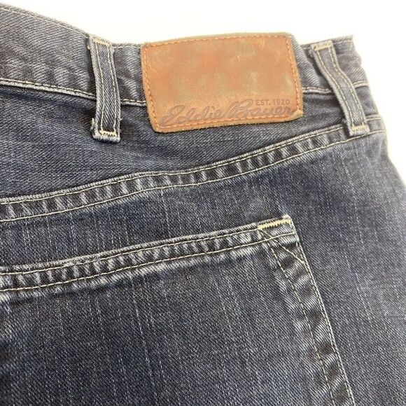 Eddie Bauer Men’s T44X34 Denim Jeans Blue Relaxed Fit Medium Wash 100% Cotton - Picture 16 of 16